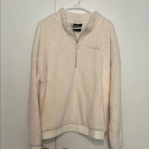 YoungLA sherpa fleece 1/4 zip pullover